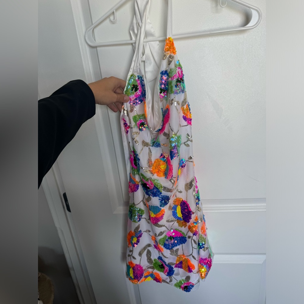 White and sequin dress. Never worn